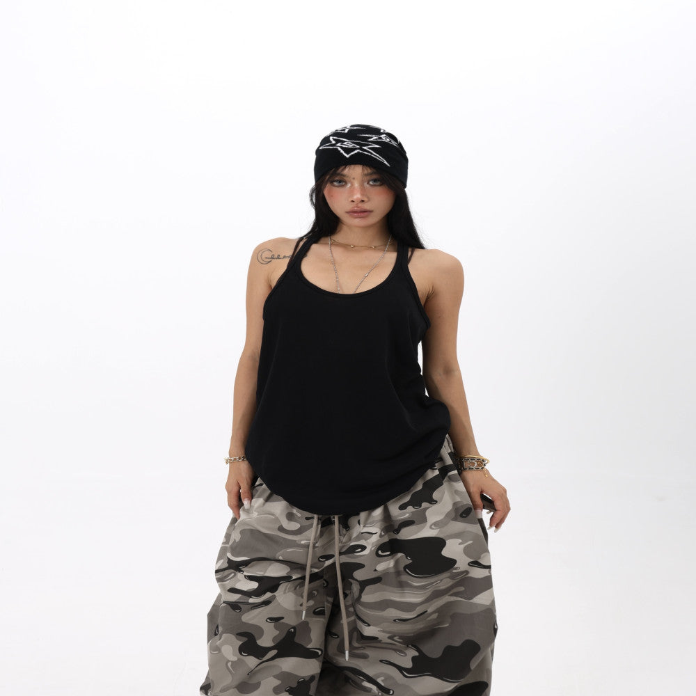 VEYBE original summer American hot girl trend solid color simple versatile loose casual camisole