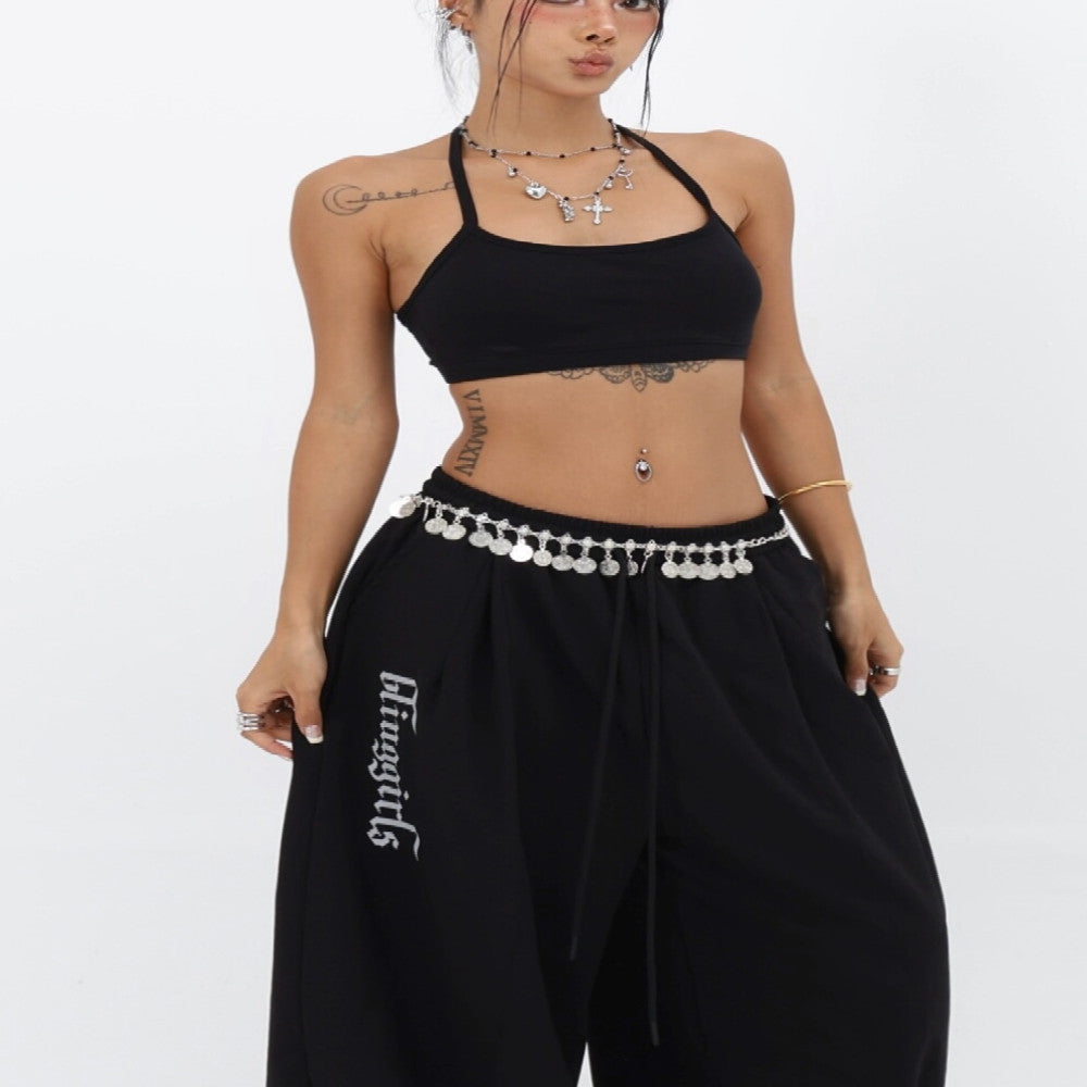 VEYBE Halter neck with chest pads tube top for inner wear and outer wear knitted cotton versatile sports bra vest