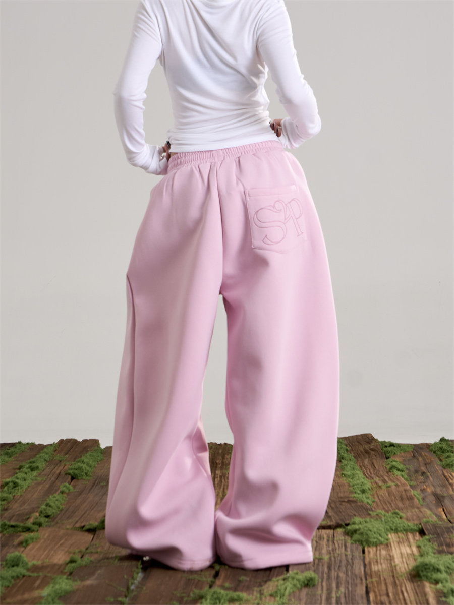 Women’s Lace-Up Deconstructed Wide-Leg Pants