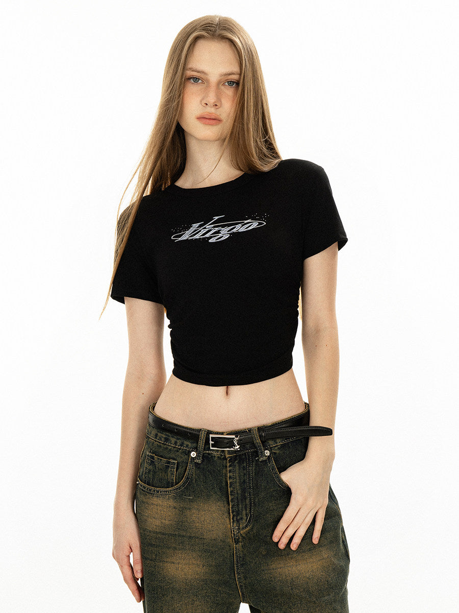 VEYBE Sweet Cool ABG Babes Short Sleeve T-Shirt Women's Spring Summer 2024 Homemade Y2K Millennial Long Sleeve Top