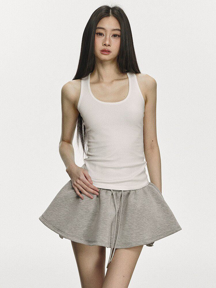 VEYBE Women's Sleeveless Tank Top 2026 Short Slim Sleeveless Knit Inner Strap Top Trendy